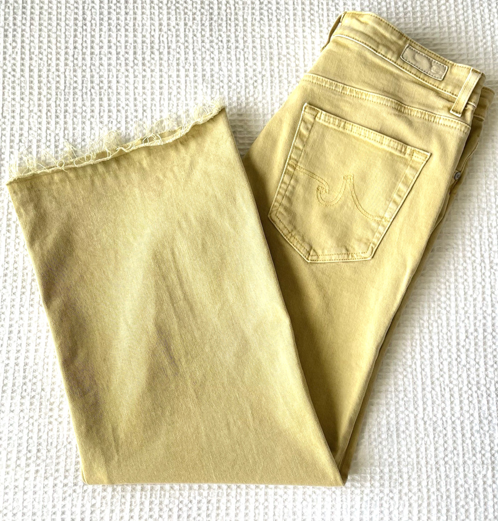 AG Adriano Goldschmied Jeans Size 30 Saige Wide Leg Crop High Rise Fit